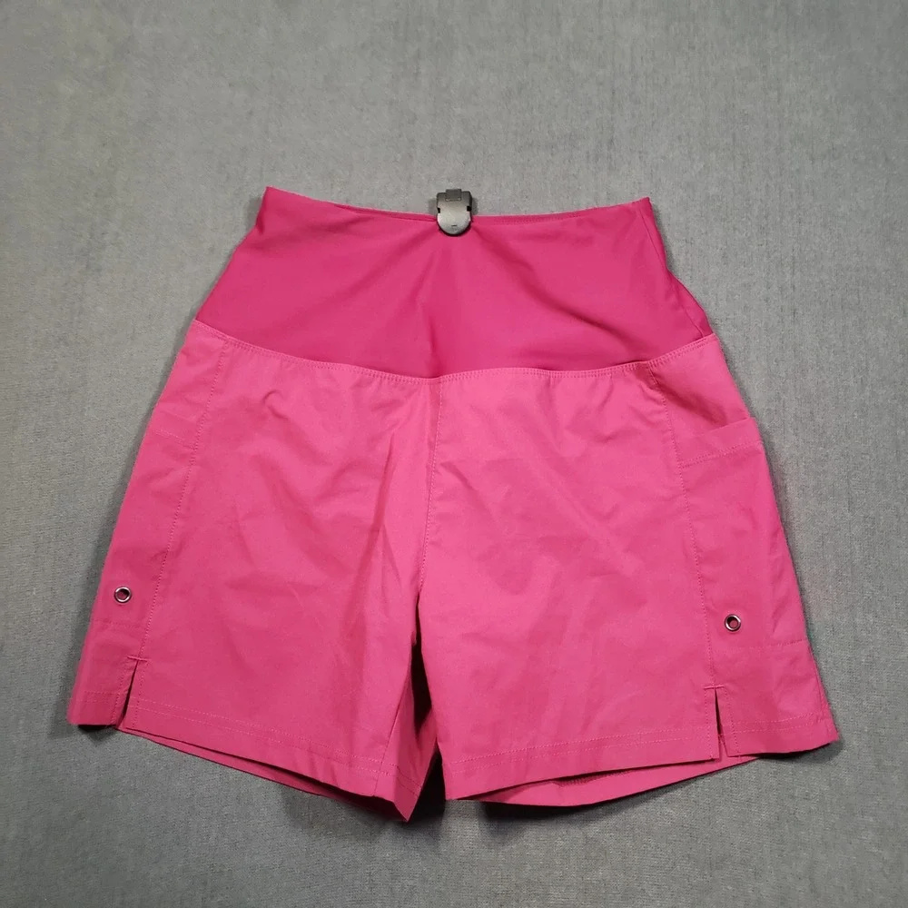Gradual Athletic‎ Shorts Womens XS Pink High Waisted Pockets Running Workout